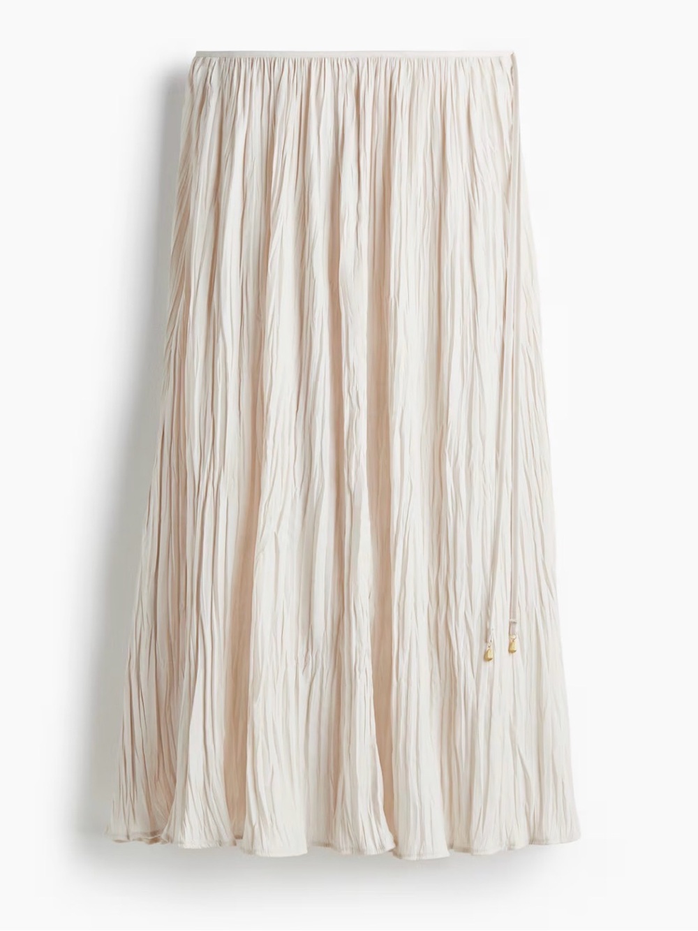 H&M CRINKLED TWILL SKIRT